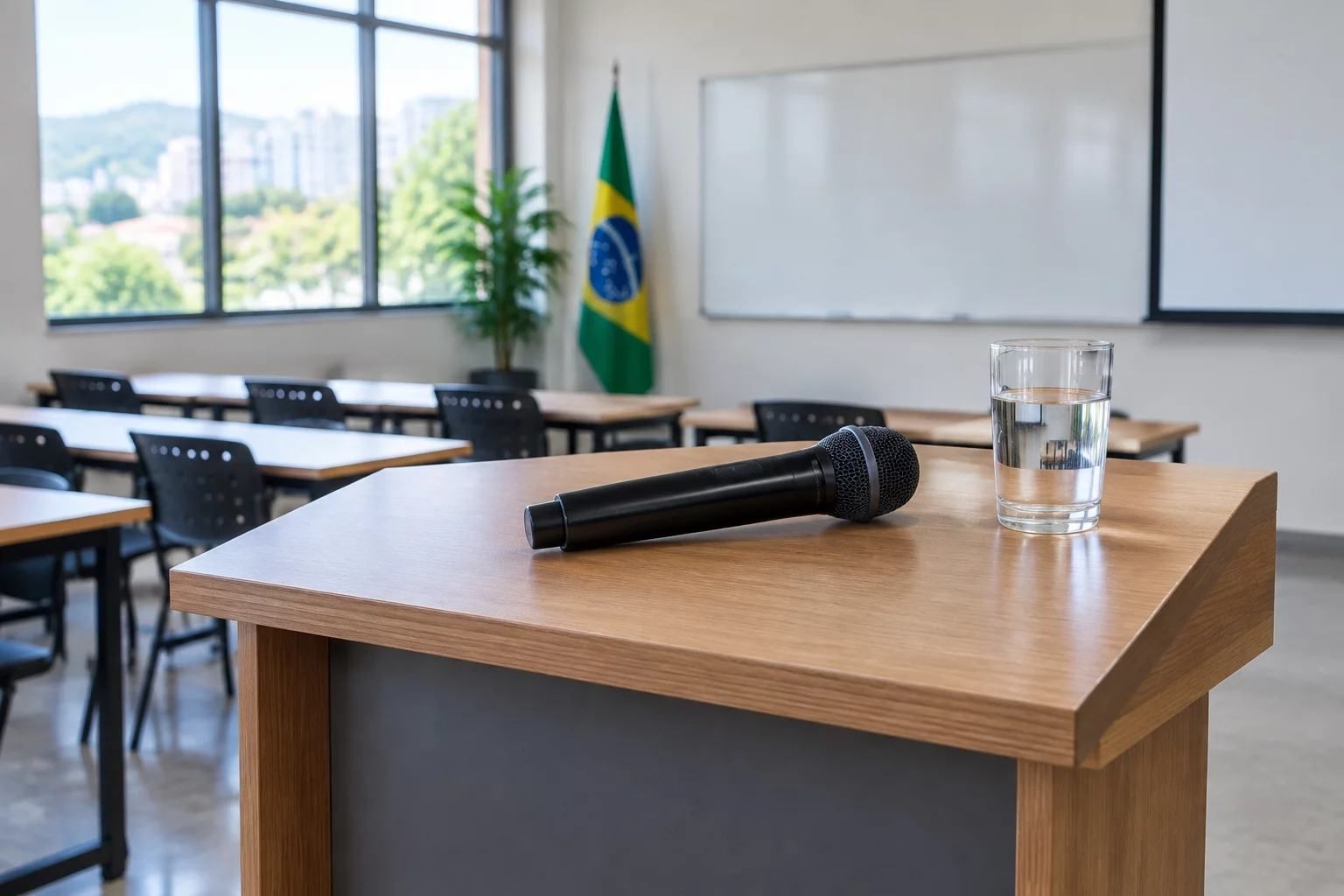 Microfone para treinar a voz