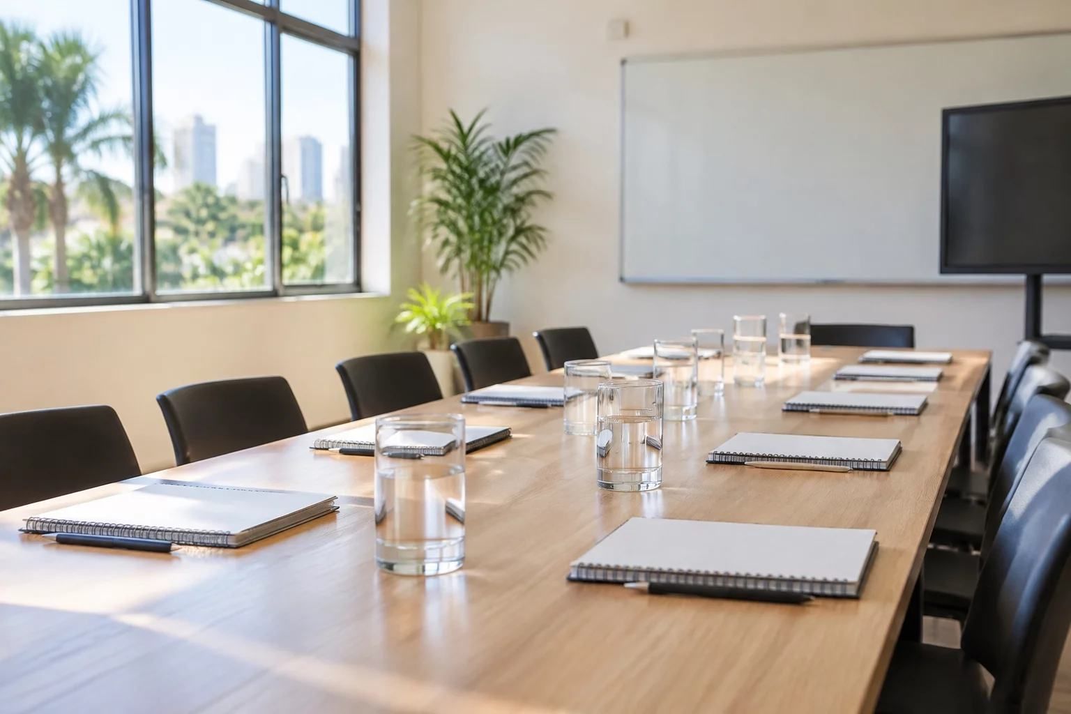 Sala de aula pronta para receber os alunos